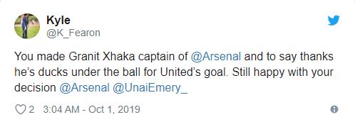 Granit Xhaka slammed for ‘ducking’ Scott McTominay’s shot for Manchester United’s goal against Arsenal - Bóng Đá