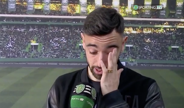 Bruno Fernandes breaks down in tears in Sporting Lisbon farewell before Man Utd transfer - Bóng Đá