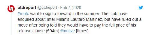 Manchester United: Lautaro Martinez transfer links have supporters intrigued despite £94 million release clause - Bóng Đá