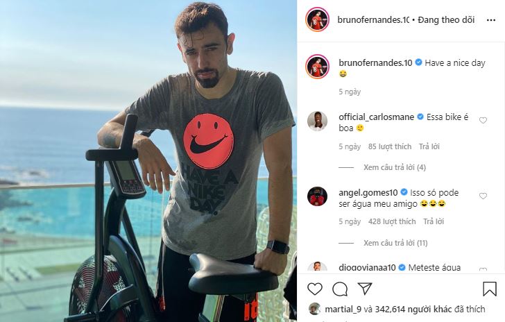 'I'm the new Veron!' - Man Utd star Bruno Fernandes shows off fresh goatee style - Bóng Đá
