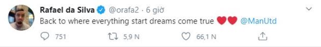 Rafael rất yêu mến Man Utd.