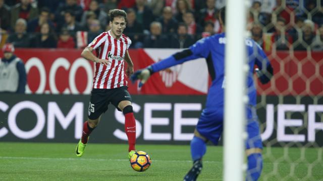 Athletic Bilbao dù rất cố gắng nhưng cũng không thể kiếm được bàn gỡ hòa. Ảnh: La Liga.