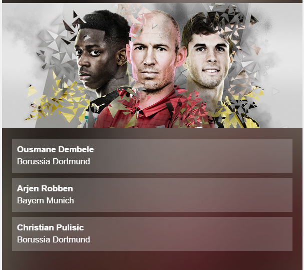 TIỀN VỆ PHẢI: Một trong những vị trí có sự cạnh tranh khốc liệt nhất. Hai tiền vệ trẻ của Dortmund sẽ đối đầu với một Robben kỳ cựu của Bayern. Dù ai chiến thắng, đó cũng hoàn toàn là điều xứng đáng