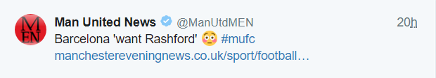 Các tin tức về việc Barcelona muốn chiêu mộ Rashford.