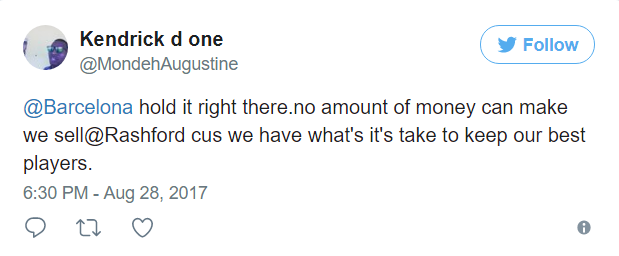 "Không có số tiền nào có thể khiến chúng tôi bán Rashford..."