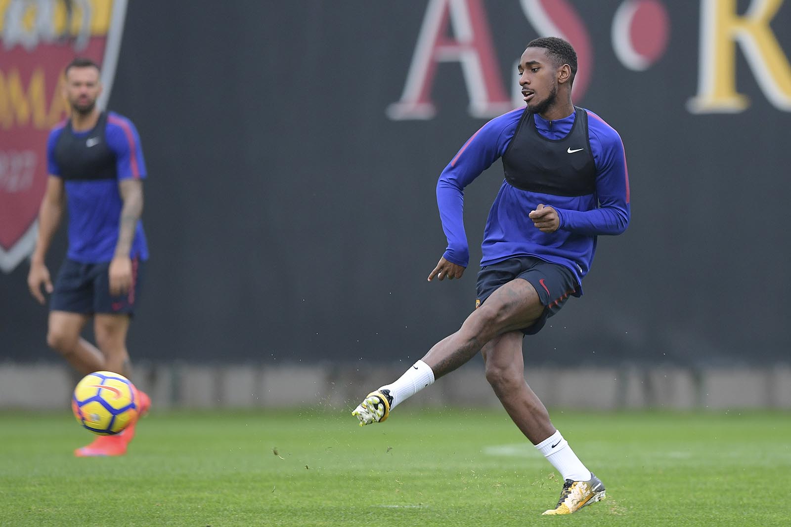 Khác với phần sân ngoài đường pitch, phần bên trong, nơi các cầu thủ tập với bóng dường như đã được chăm sóc kỹ càng.