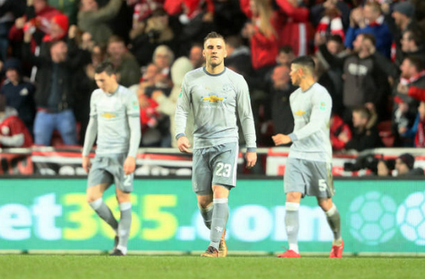 Tương tự là nỗi thất vọng tột cùng của các cầu thủ Man United.