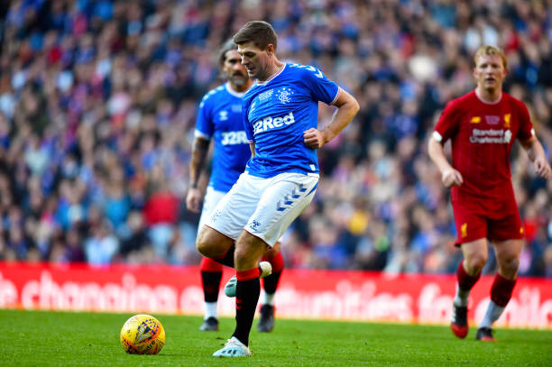 Steven Gerrard tham dự trận huyền thoại Liverpool vs Rangers - Bóng Đá