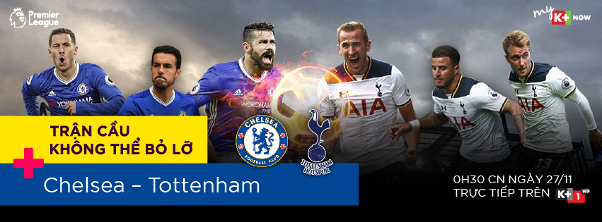Trận derby hấp dẫn được phát sóng trực tiếp trên K+1 lúc 0h30 ngày 27/11
