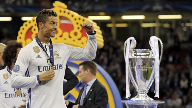 Nếu không đến Real, Ronaldo khó có được ngày hôm nay. Ảnh: Marca.