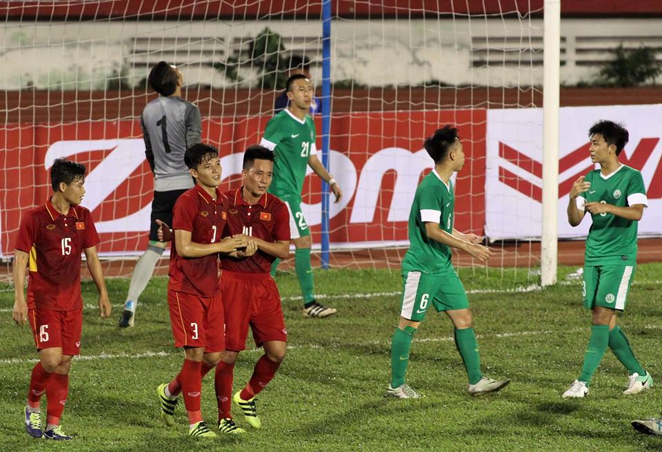 TRỰC TIẾP U22 Việt Nam 6-0 U22 Macau: Công Phượng rời sân (Hết hiệp một) - Bóng Đá