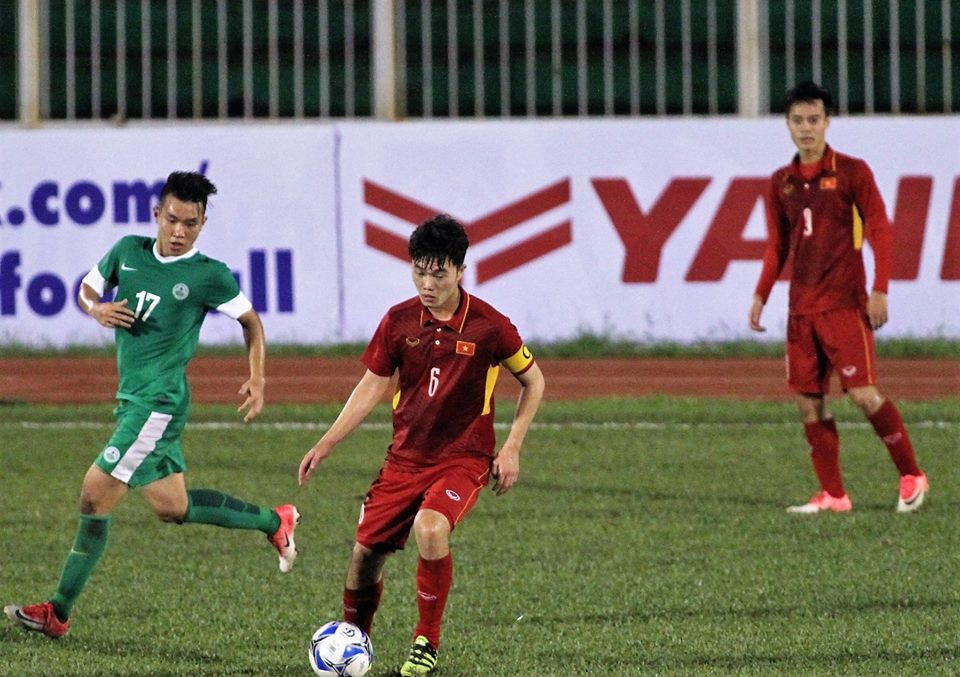 TRỰC TIẾP U22 Việt Nam 6-0 U22 Macau: Văn Khánh đánh đầu tung lưới (H1) - Bóng Đá