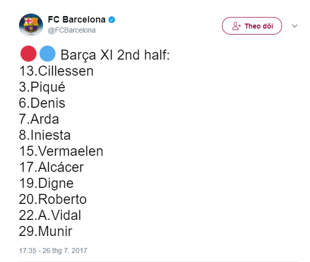TRỰC TIẾP Barca 1-0 Man Utd: Barca thay cả đội hình (H2) - Bóng Đá