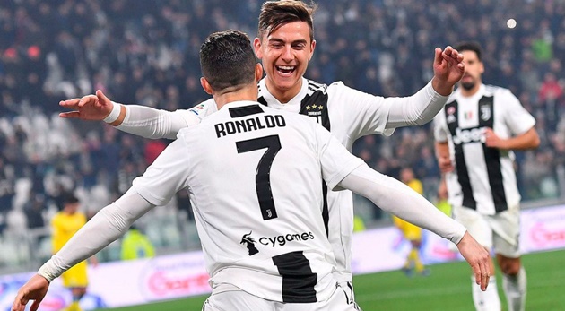 Sự nghiệp của Dybala tại Juventus bị ảnh hưởng nghiêm trọng bởi Ronaldo.