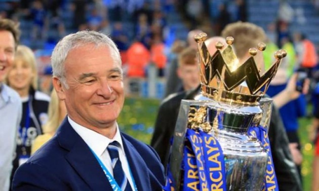 Ranieri với đỉnh cao Premier League 2016 với Leicester City.