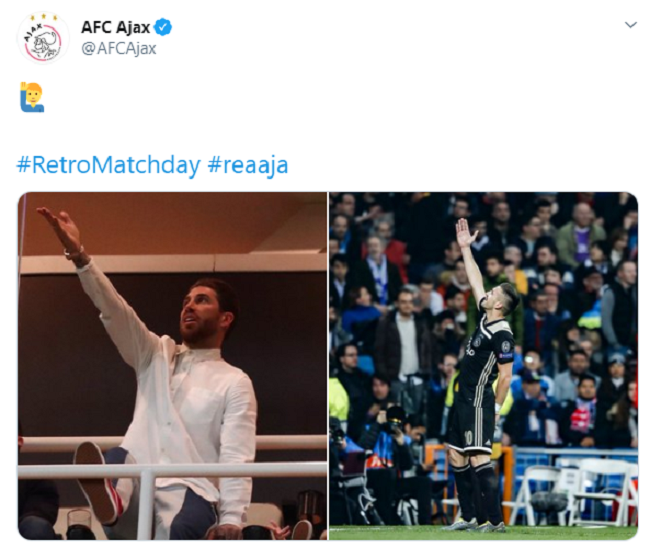 Ajax "cà khịa" Ramos.