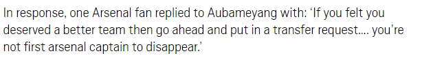 Pierre-Emerick Aubameyang angers Arsenal fans after ‘liking’ message telling him to leave Comment   Read more: https://metro.co.uk/2020/09/27/pierre-emerick-aubameyang-angers-arsenal-fans-after-liking-message-telling-him-to-leave-13332210/?ito=newsnow-feed?ito=cbshare  Twitter: https://twitter.com/MetroUK | Facebook: https://www.facebook.com/MetroUK/ - Bóng Đá
