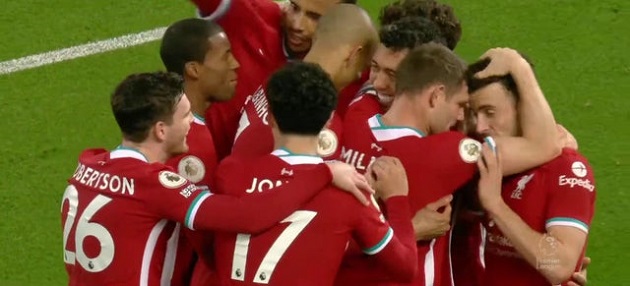 Phản ứng của cả đội hình Liverpool sau khi Firmino ghi bàn - Bóng Đá