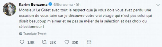 Karim Benzema chỉ trích thằng mặt Chủ tịch LĐBĐ Pháp - Bóng Đá
