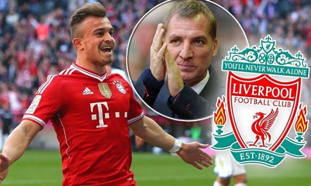 Liverpool đã từng "vồ hụt" Shaqiri vào năm 2013, khi anh còn chơi cho Bayern Munich.