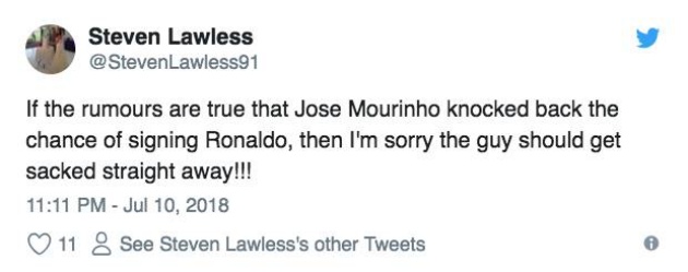 Nếu đúng là Mourinho bỏ qua việc ký với Ronaldo, xin lỗi nhưng nên sai thải ông ta ngay đi.