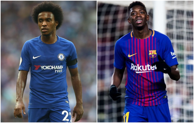 Thương vụ Willian của Barca đang khiến Dembele không hài lòng.