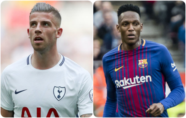 Alderweireld và Mina vẫn chưa xuất hiện tại Old Trafford...