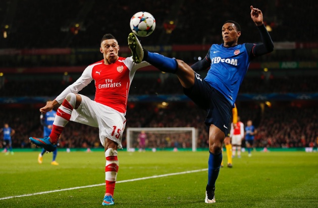 Martial đã từng xuất hiện tại Emirates trong trận đấu giữa Arsenal và Monaco.