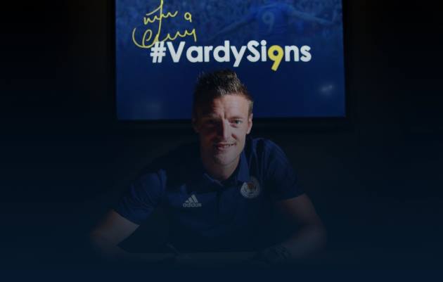 Hình ảnh đầy trang trọng trên trang chủ câu lạc bộ Leicester City.