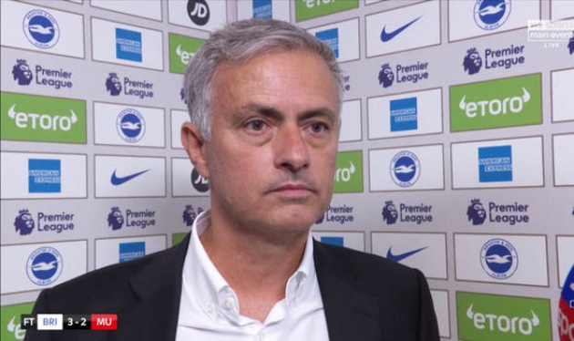HLV Mourinho nói gì sau cú sốc trước Brighton? - Bóng Đá