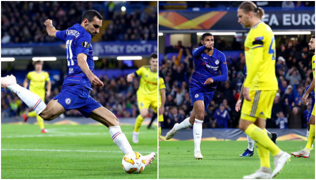 Loftus-Cheek ghi bàn mở tỉ số từ đường chuyền của Zappacosta.
