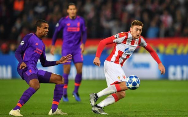 Liverpool bất ngờ thua trận tại Serbia, trước đội chủ nhà bị đánh giá yếu hơn rất nhiều.