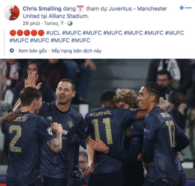 Smalling phát cuồng nhưng vẫn được NHM nhắc nhở về một điều - Bóng Đá