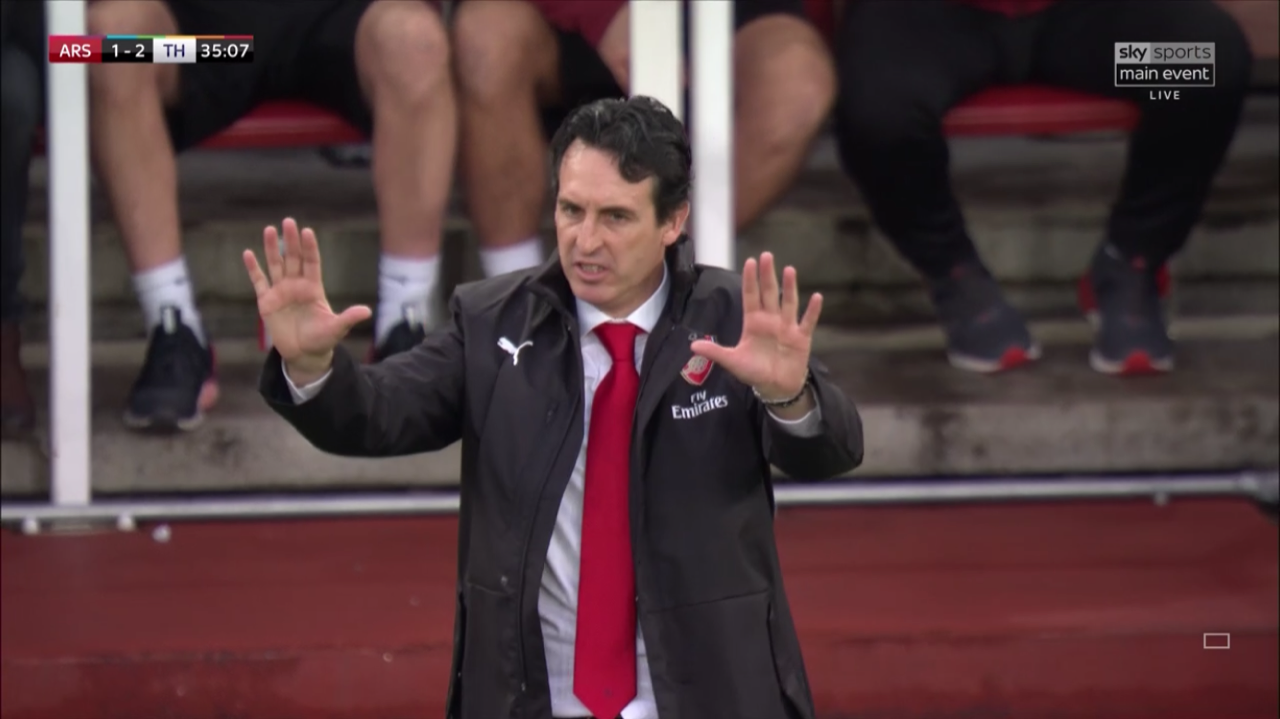 Emery đã hét gì với các học trò sau khi bị Tottenham ngược dòng chóng vánh? - Bóng Đá