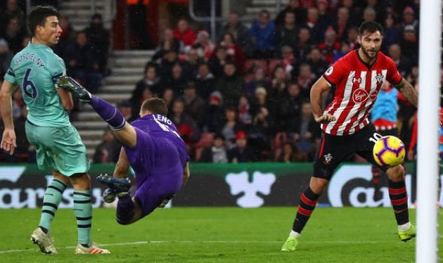 Bernd Leno và các cầu thủ phòng ngự của Arsenal đã chơi tệ hại ở trận này.