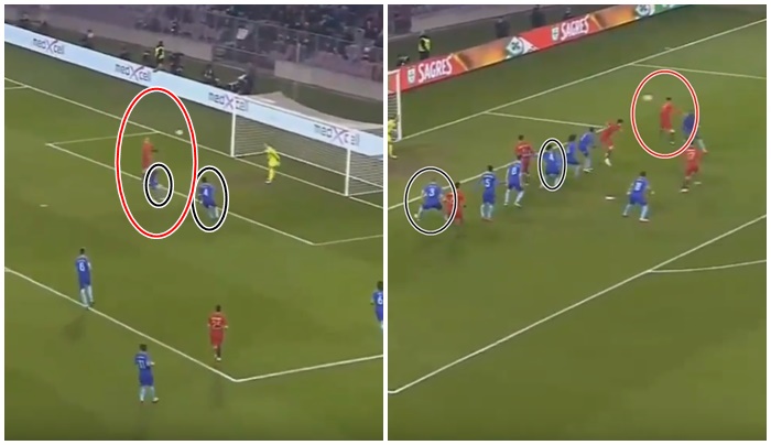 Hai pha không chiến mà Ronaldo tạo ra ở cuộc đụng độ giữa BĐN - Hà Lan vào tháng 3/2018.