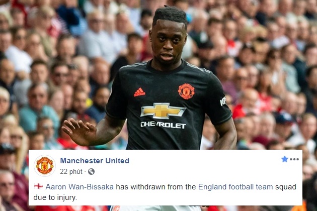 Aaron Wan-Bissaka has withdrawn from the England football team squad due to injury. - Bóng Đá