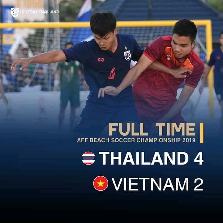 Thái Lan đăng quang ở giải bóng đá bãi biển Đông Nam Á 2019.