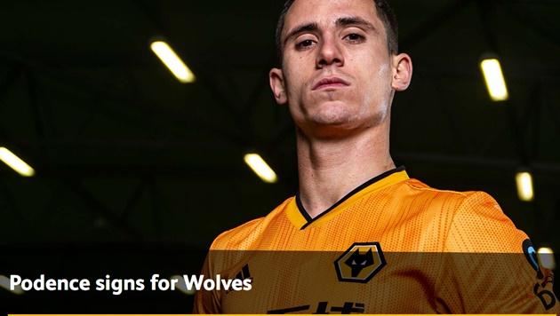 Wolves ký hợp đồng dài hạn với Daniel Podence.