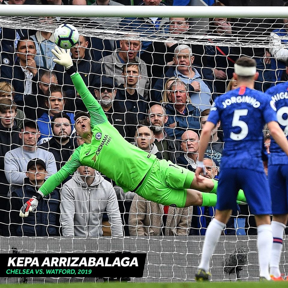 Thủ môn đắt giá nhất thế giới giữ sạch lưới trước Watford vào cuối mùa giải trước.