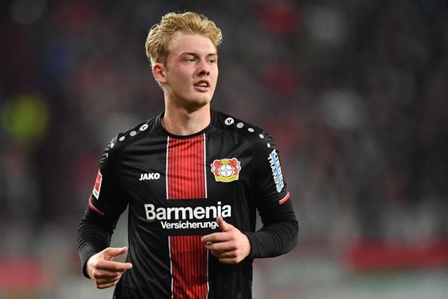 9. Julian Brandt (50 triệu euro). Chuyển sang Dortmund, Brandt chưa thật sự bùng nổ như ngày khoác áo Bayer Leverkusen.