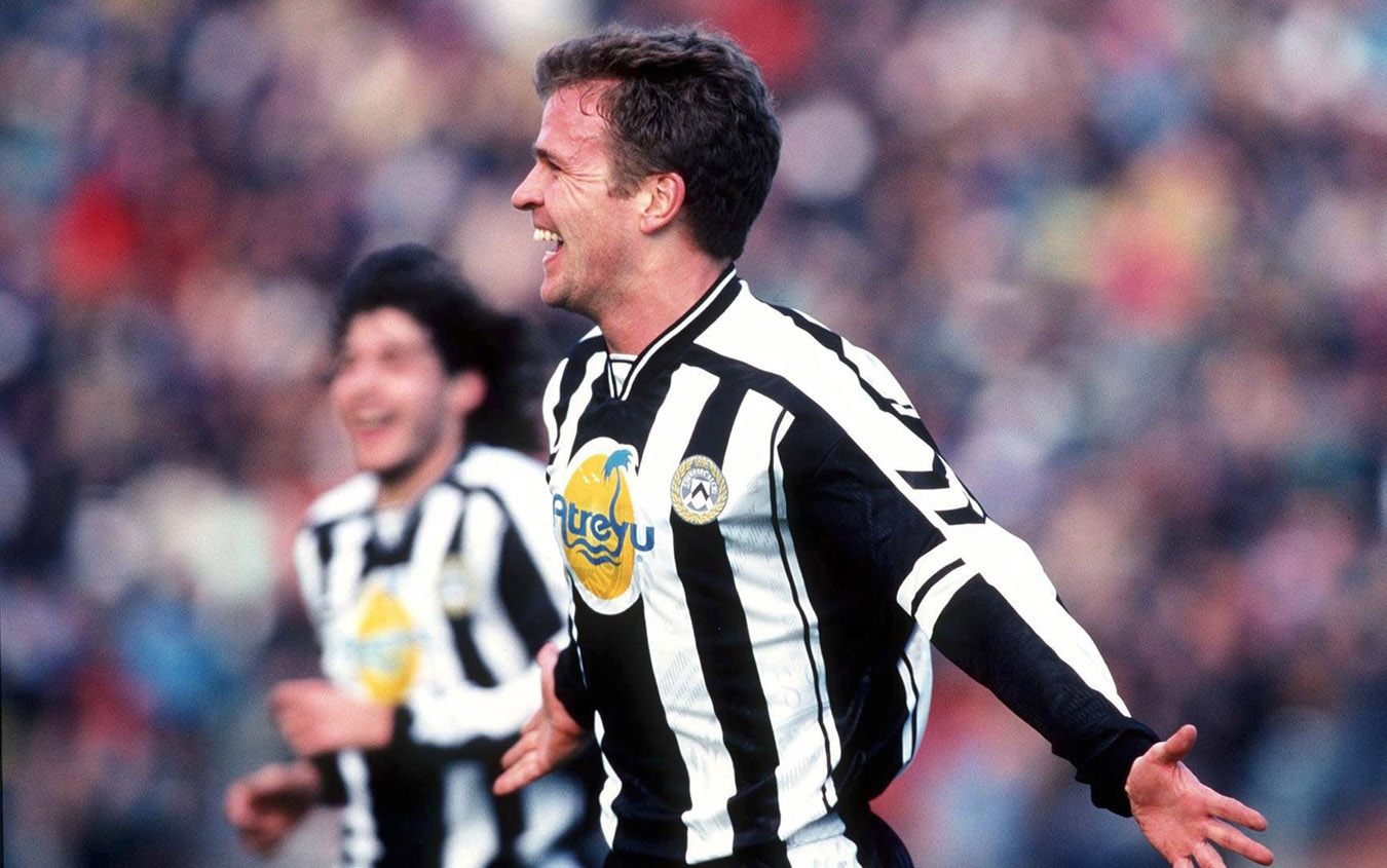 Bierhoff có 57 bàn thắng khi thi đấu tại Udinese.
