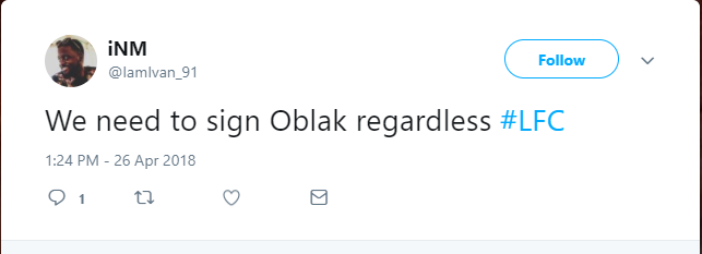 "Chúng tôi cần CLB ký hợp đồng với Oblak."