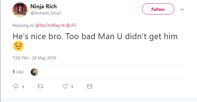 "Tuyệt vời! Quá tệ khi Man United không có được anh ấy."