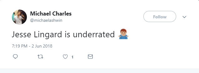 "Jesse Lingard đã bị đánh giá thấp rồi."