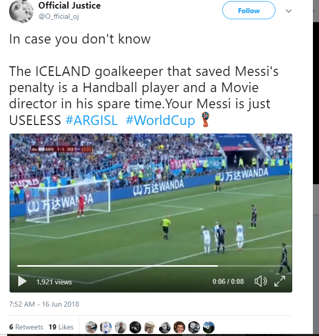 Cộng đồng mạng dìm Messi, tâng bốc thủ môn Iceland - Bóng Đá