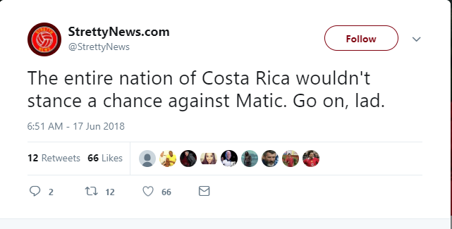 Fan MU thích việc Matic suýt tẩn nhau với Costa Rica - Bóng Đá