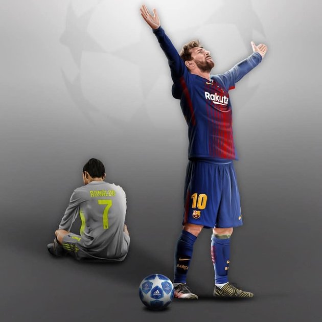 Messi chiến thắng CR7 rồi nhé.