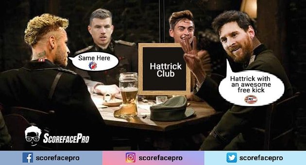 Messi gia nhập hội ghi bàn.