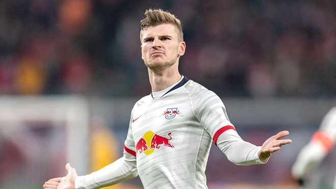 Timo Werner là 1 trong 3 ngôi sao tiềm năng thay thế Mane tại Anfield, theo Express.
